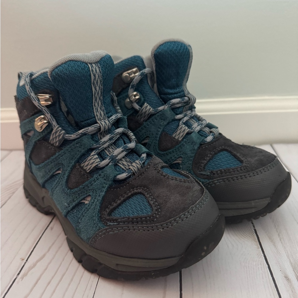 LL Bean Kids Outdoor Adventure Boots - Blue and Gray